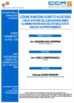 L’abuso di potere della maggioranza: rimedi. Gli amministratori non esecutivi negli istituti bancari: un approfondimento